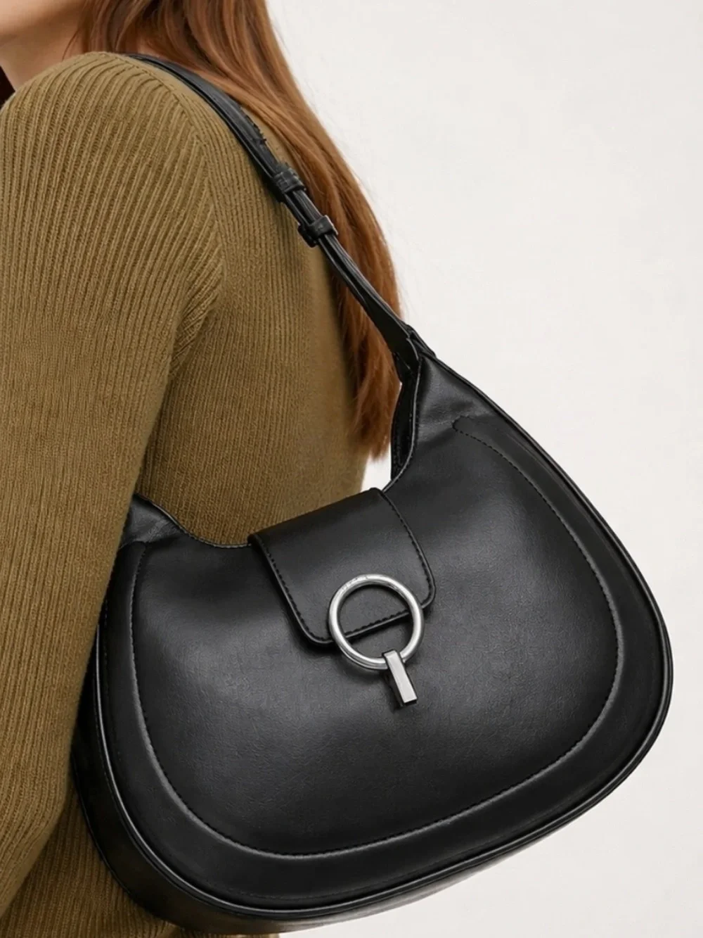 NWT French Connection Charm Ring Enclosure Hobo Bag